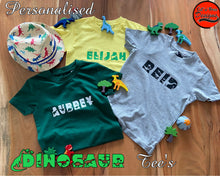 Load image into Gallery viewer, Personalised Dinosaur T-sheets